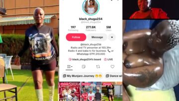 Watch: Ugandan Tiktoker and media personality black shuga trending videos
